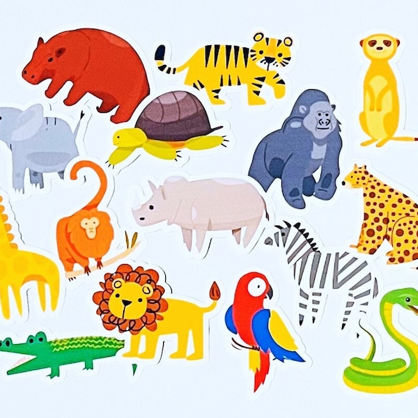 At The Zoo | Zoo Animals Sticker Bundle