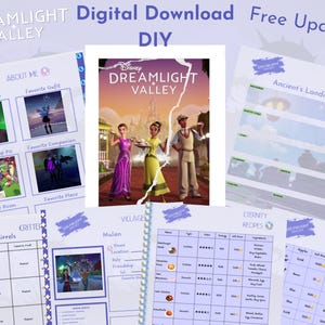 Dreamlight Valley afdrukbaar DIY-dagboek en naslaggids | Inclusief nieuwste update Dapper Delights