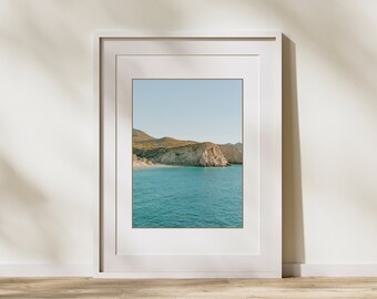 Milos Grecia Bellas Artes Impresión, Grecia Impresión descargable, Arte de la pared costera, Impresión del paisaje del océano, Decoración del hogar mediterráneo, Arte de la isla griega