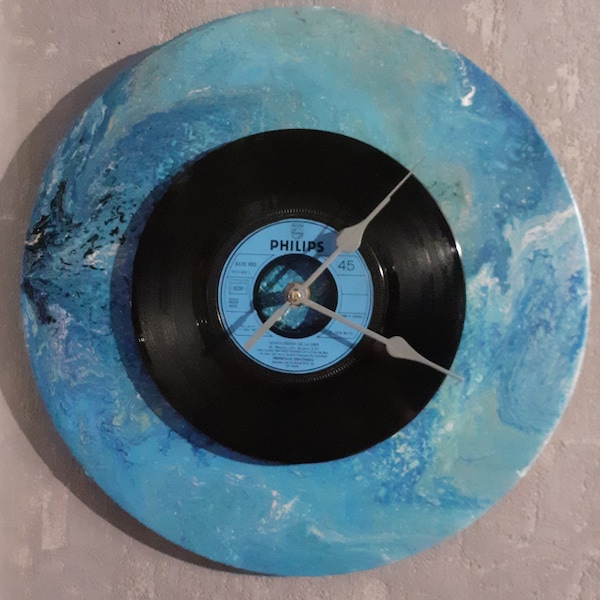 Horloge murale disque vinyle