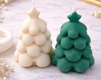 Christmas tree candle | freestanding candle | Christmas tree | gift idea | fir tree | vegan | Christmas | decoration | holiday