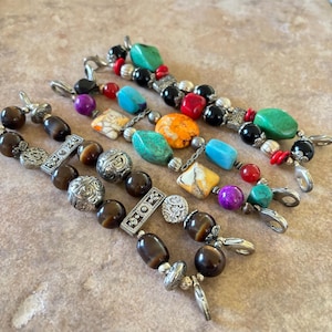 Vintage Beaded Double Row Interchangeable Bracelet Watch Bands