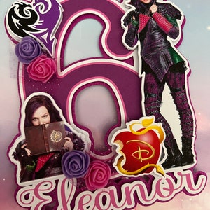 Descendants cake topper