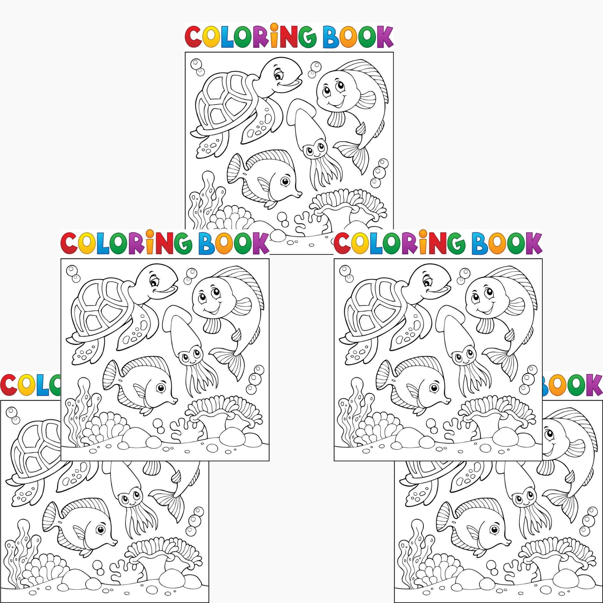 Animal Coloring Art Printable Coloring Page Coloring Book | Etsy