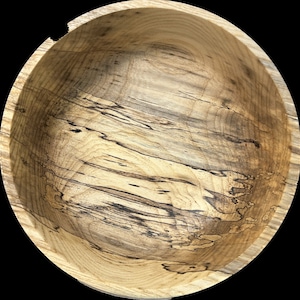 Spalded Maple Wood bowl-Hand turned/Made