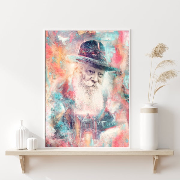 Abstract color oil paint style Rebbe 770 picture