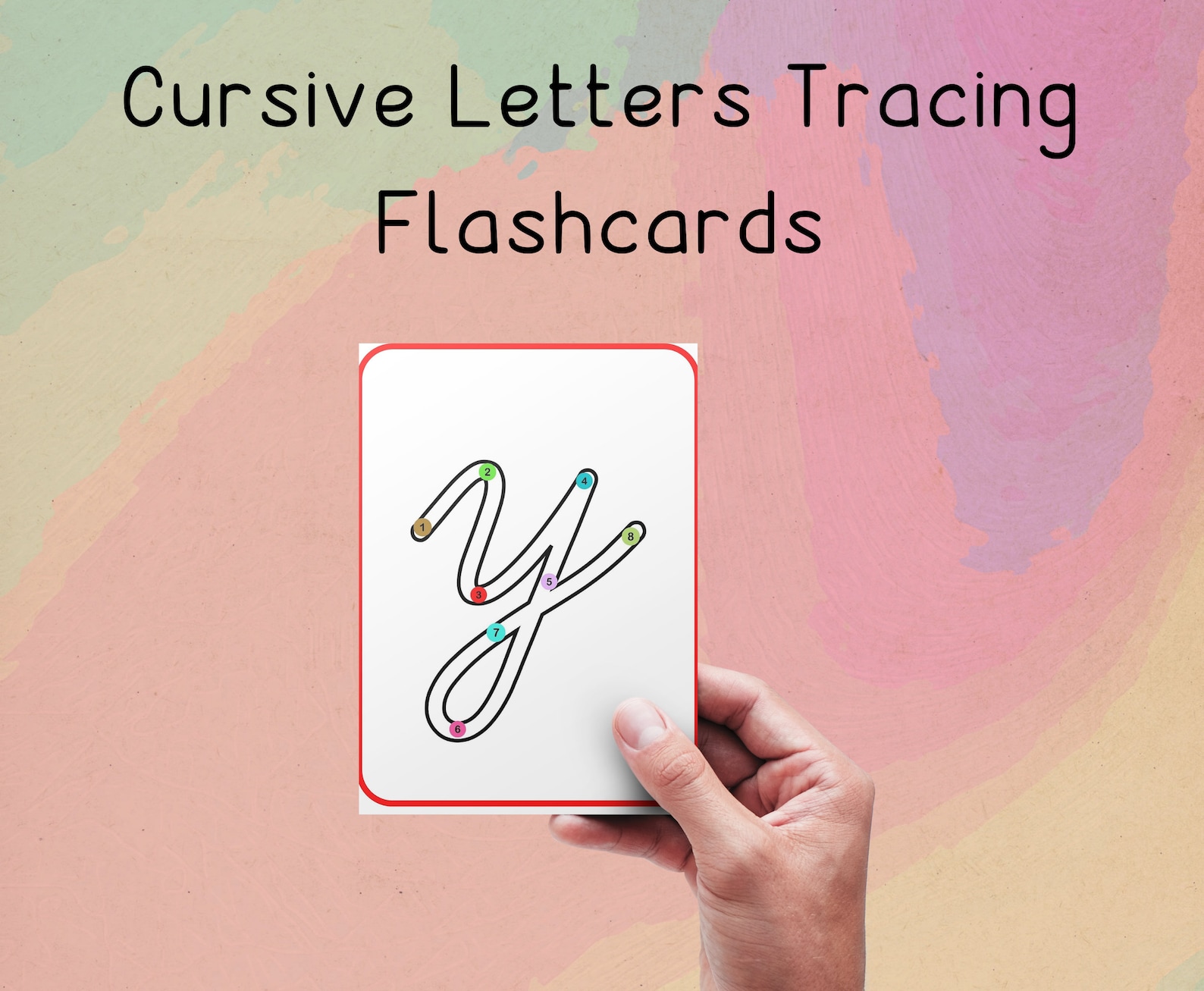 Printable Cursive Alphabet Flashcards, Handwritting Practice Cards