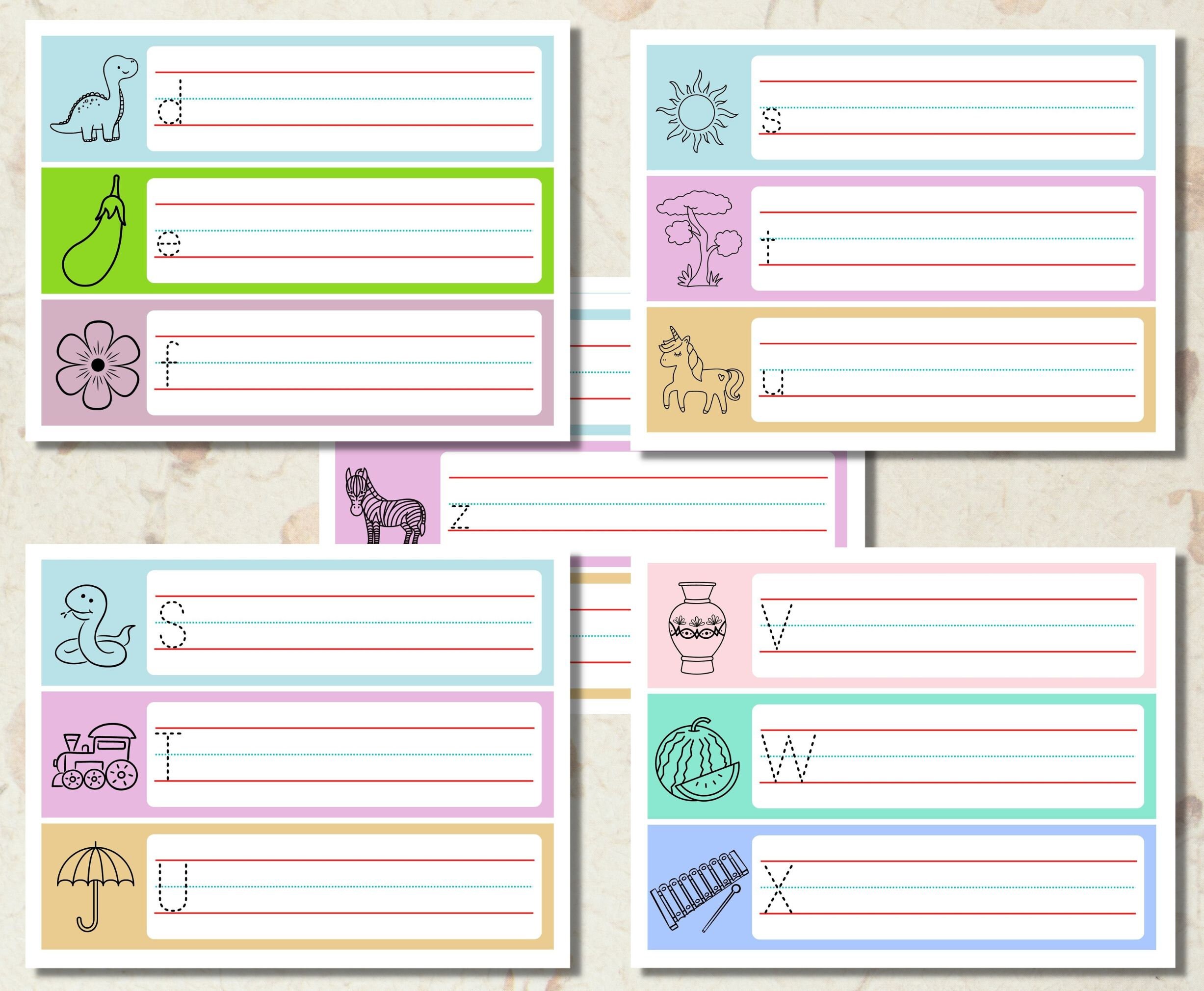 Printable Alphabet Letters Handwriting Practice Uppercase and