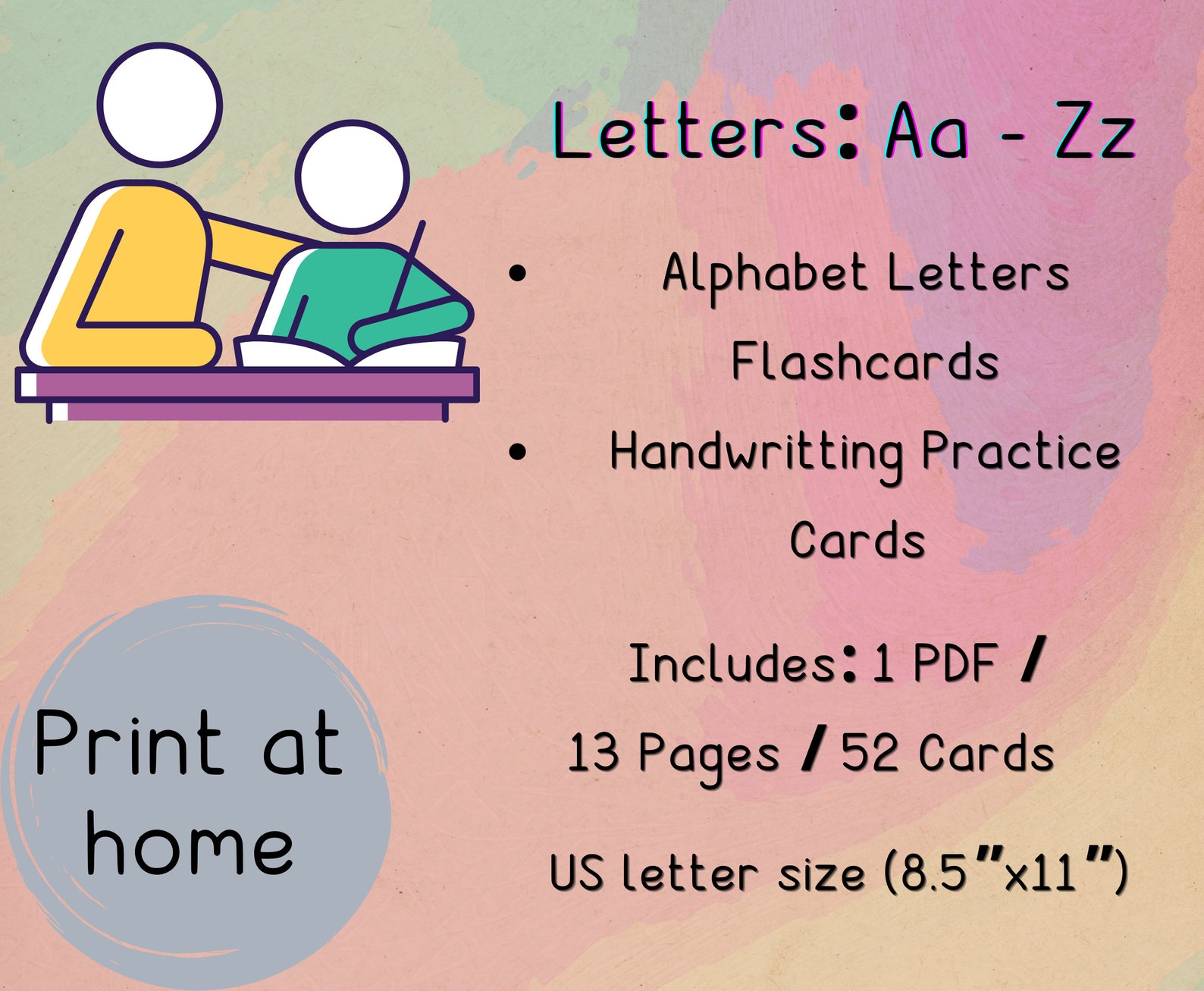 Printable alphabet flashcards with traffic theme handwritting practice