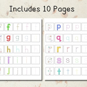 Printable Uppercase and Lowercase Tracing Worksheets, Handwritting ...