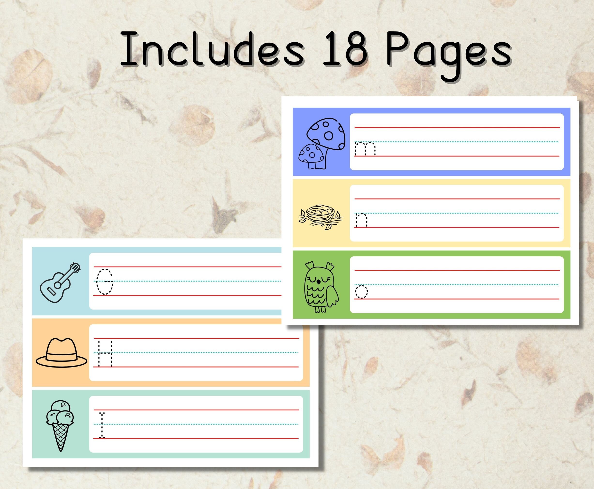 Printable Alphabet Letters Handwriting Practice Uppercase and