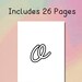 Printable Cursive Alphabet Lowercase Letters, Digital Alphabet Letters ...