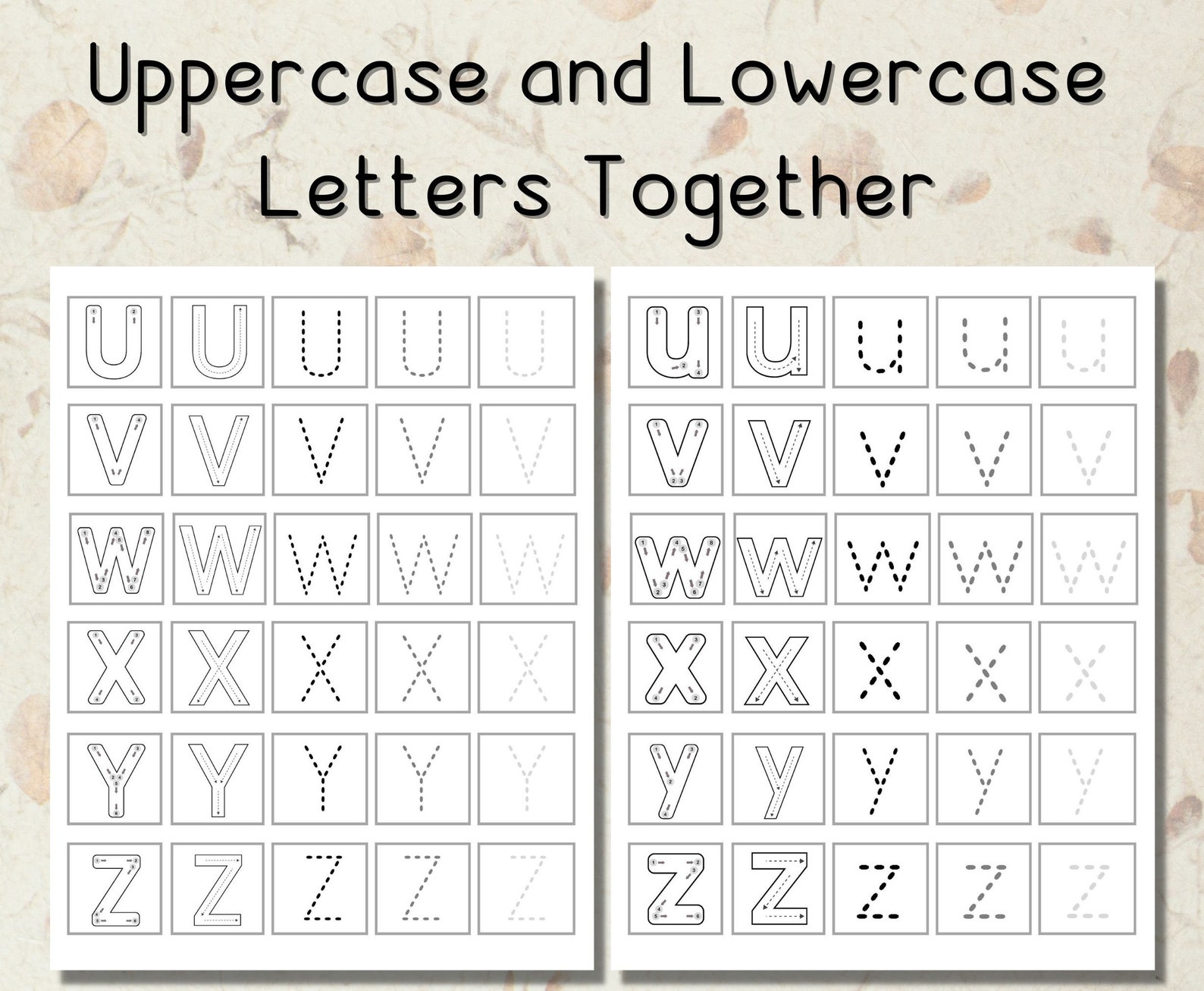 Printable Alphabet Letters Tracing Worksheets, Handwritting Practice ...