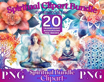 Spiritual Watercolor Clipart, Yoga Png Graphics, Meditation clipart, spiritual png, yoga meditation watercolor clipart, yoga clipart