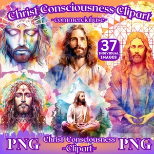 Christ Consciousness Clipart, Jesus Png Graphics, Meditating Jesus Clipart, Jesus Christ sublimation png, Spiritual clipart