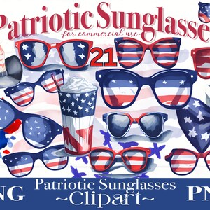 Patriotic Sunglasses Png, American Flag Clipart, 4th of July sunglasses png, Sunglasses Clipart, American sunglasses Png, patriotic clipart