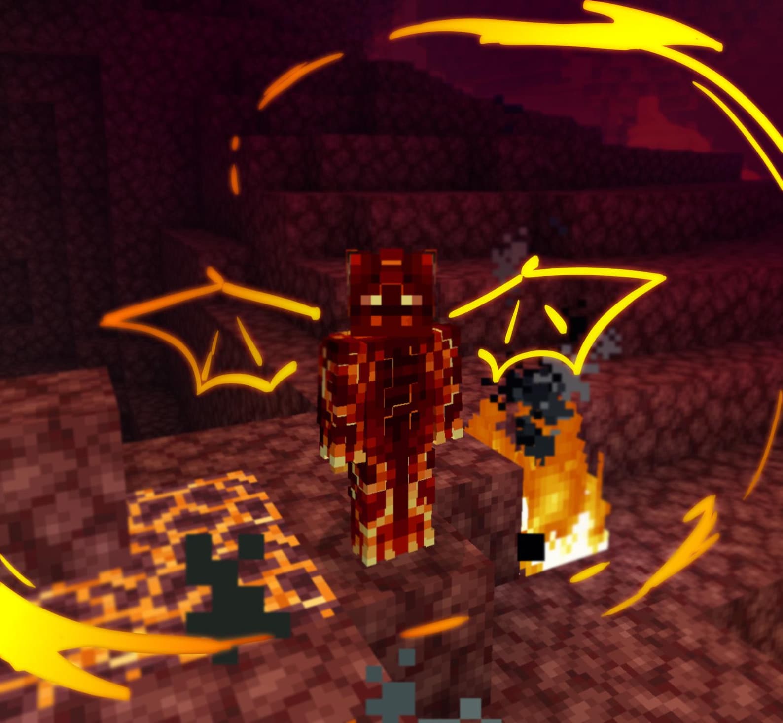 Custom Minecraft Skin With the Glow Layering Effect - Etsy