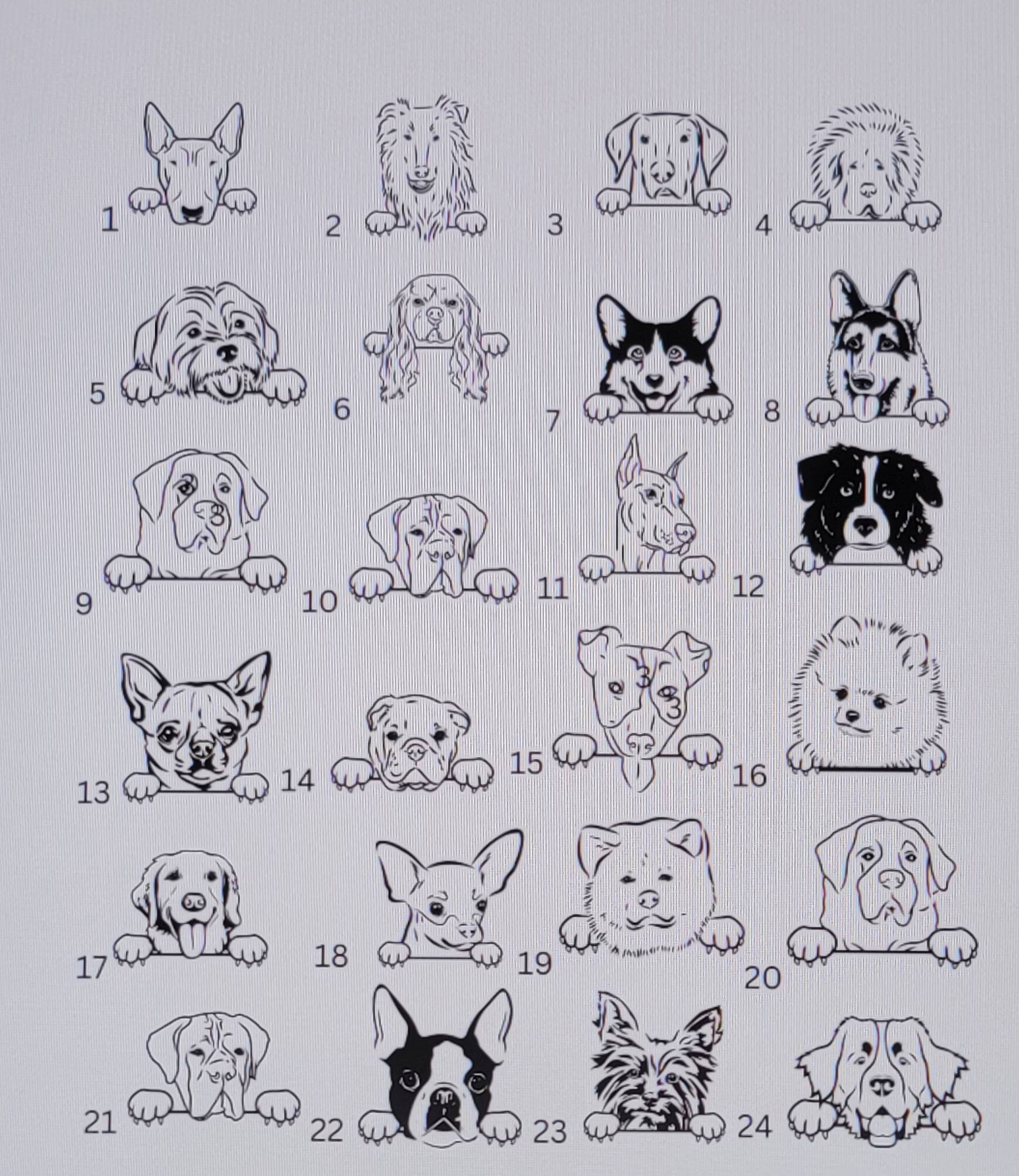 Peeking Dog Decal Dog Decal Dog Car Decal Etsy