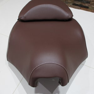 brown cover for scooter saddle and backrest for Aprilia Scarabeo 125 150 200 Rotax brown cover for scooter saddle image 6