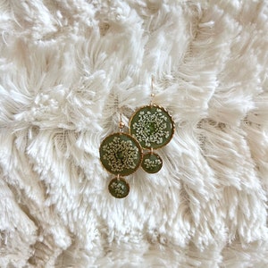 Queen Anne's Lace Earrings: Gold Filled Jewelry
