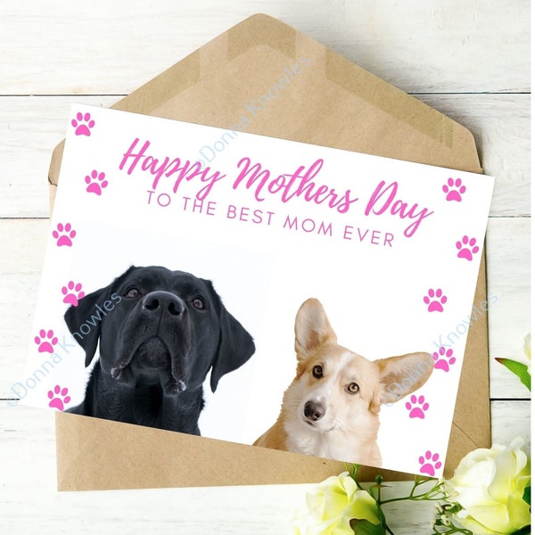 Printable Mothers Day Card From Dogs - Etsy