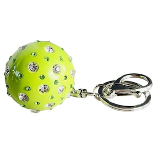 Pickleball Crystal Ball Keychain