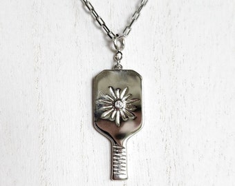 Pickleball Power Paddle pendant Necklace