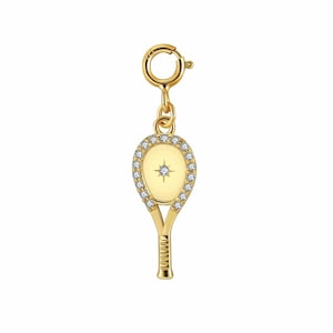 LoveMatch Tennis Racquet Bracelet Gold