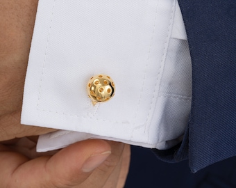 Tom Ford Knot 18K White Gold 4 Tuxedo Shirt Studs With