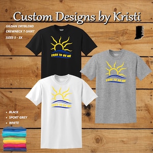 Naturist Symbol "Free To Be Me" (Large on Front) Unisex Short Sleeve T-shirt  - Naturist / Nudists! - 3 options