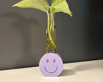 3D Printed Smiley Propagation Station, Propagation Stand, Eco-Friendly, Bio-Sourced, and Biodegradable