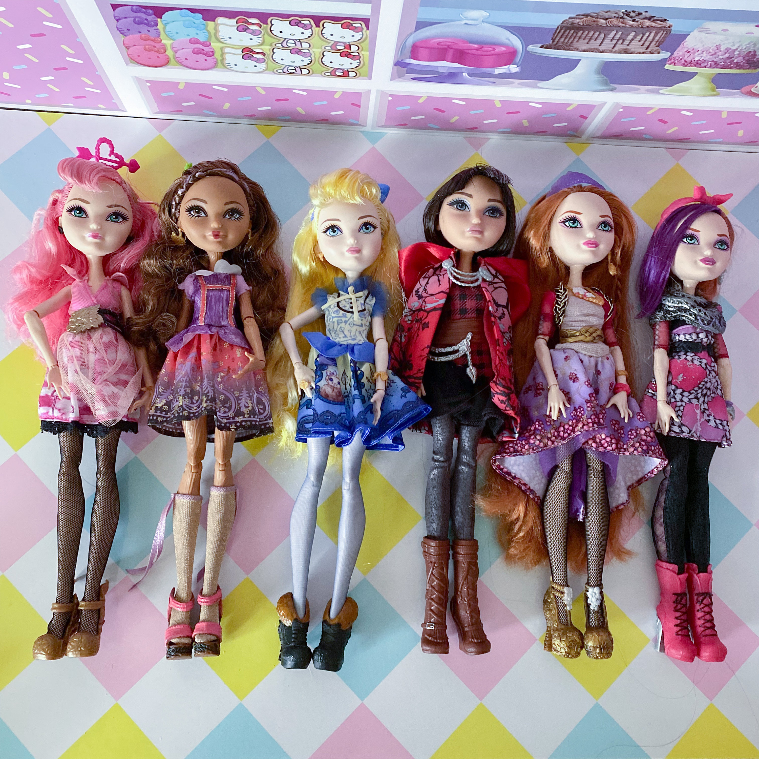 Original Doll Set Ever After High Jillian Beanstalk Doll Raven Queen Doll  Thronecoming Blondie Locks Toy