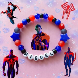 Spider-man Across the Spiderverse Kandi Bracelets Marvel Miles Morales ...