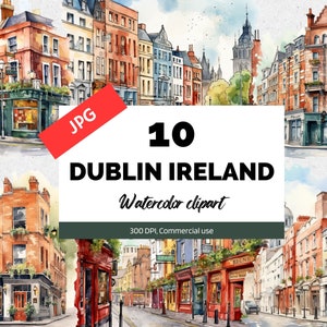 Imágenes prediseñadas de Dublín Irlanda, 10 JPG de alta calidad, Uso comercial, Descarga instantánea, Irlandés, Viajes, Vacaciones, Turismo, Pub, Fabricación de tarjetas, Vacaciones
