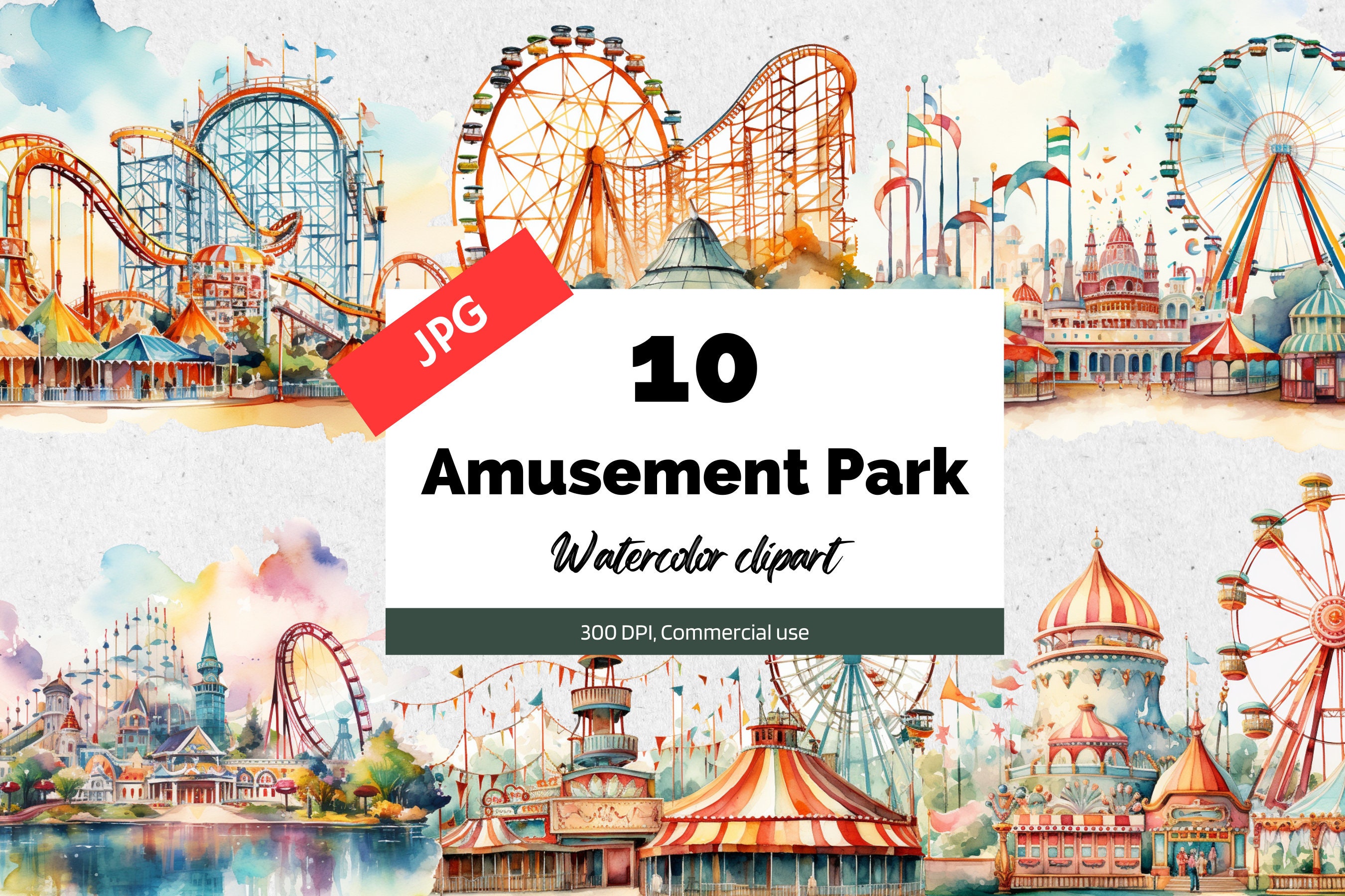 Amusement Park Paper For Scrapbooking: Sparks of Magic - Creative