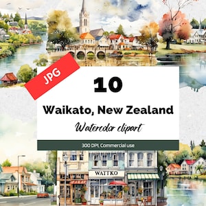 Imágenes prediseñadas de Waikato Nueva Zelanda, 10 JPG de alta calidad, Uso comercial, Descarga instantánea, Viajes, Vacaciones, Días festivos, Mundo, fabricación de tarjetas de felicitación