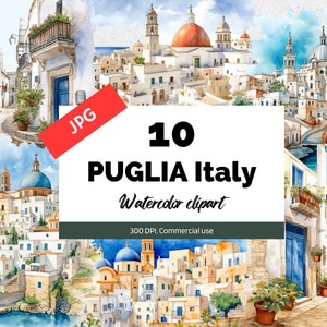 Apulien Italien clipart, 10 högkvalitativa JPG, kommersiellt bruk, direkt nedladdning, stadsbild, italiensk stad, europeiska städer, Europa, resa, stad