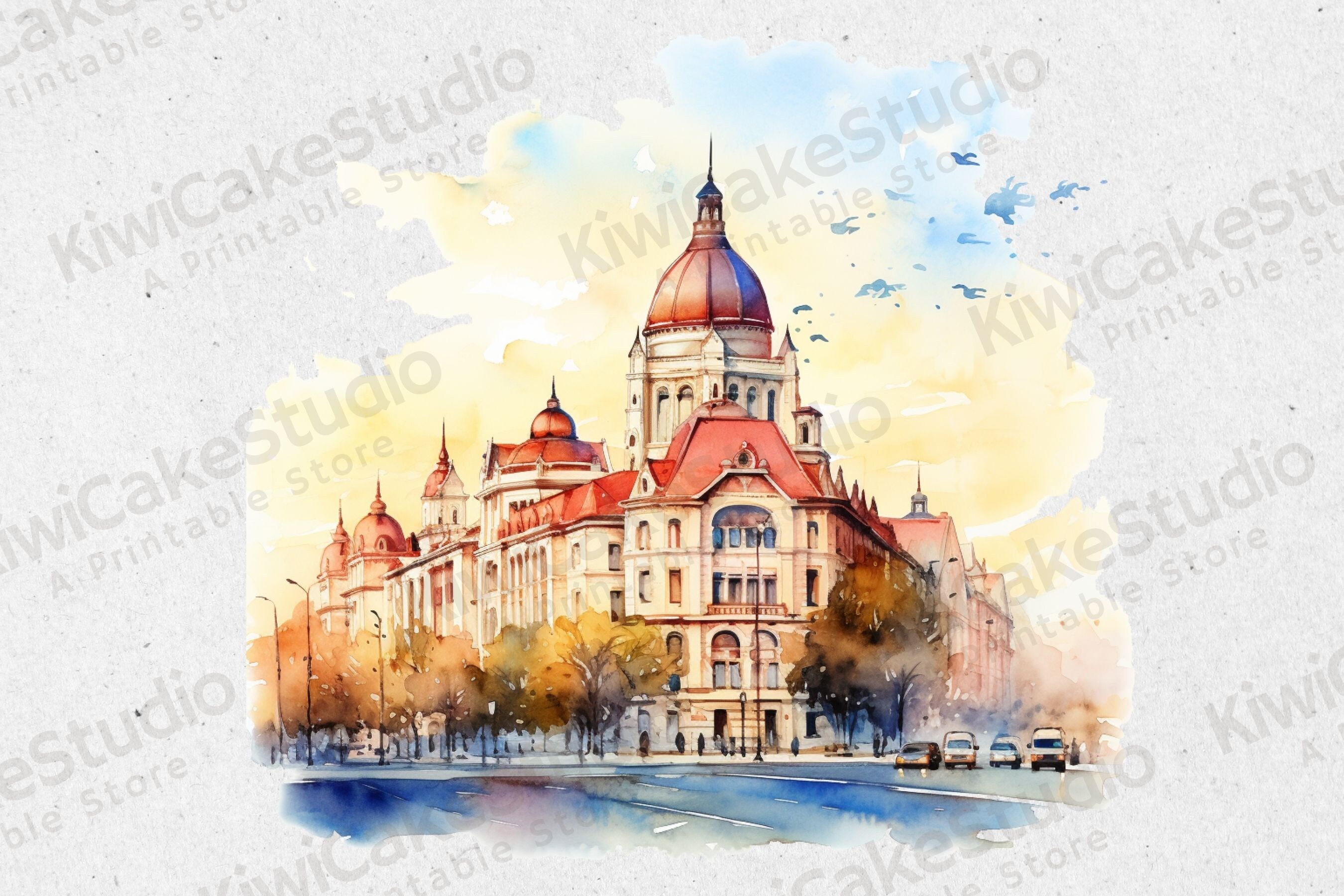 Bucharest Romania Clipart, 10 High Quality JPG, Commercial Use, Instant ...