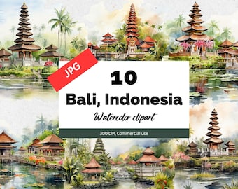 Imágenes prediseñadas de Bali Indonesia, 10 JPG de alta calidad, Uso comercial, Descarga instantánea, Viajes a Asia, Vacaciones, Turismo, Vacaciones, Artesanía de fabricación de tarjetas