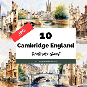 Cambridge Scotland clipart, 10 JPG de haute qualité, Utilisation commerciale, Téléchargement instantané, Fabrication de cartes, Carte de vœux, Cartes postales, Clip art écossais