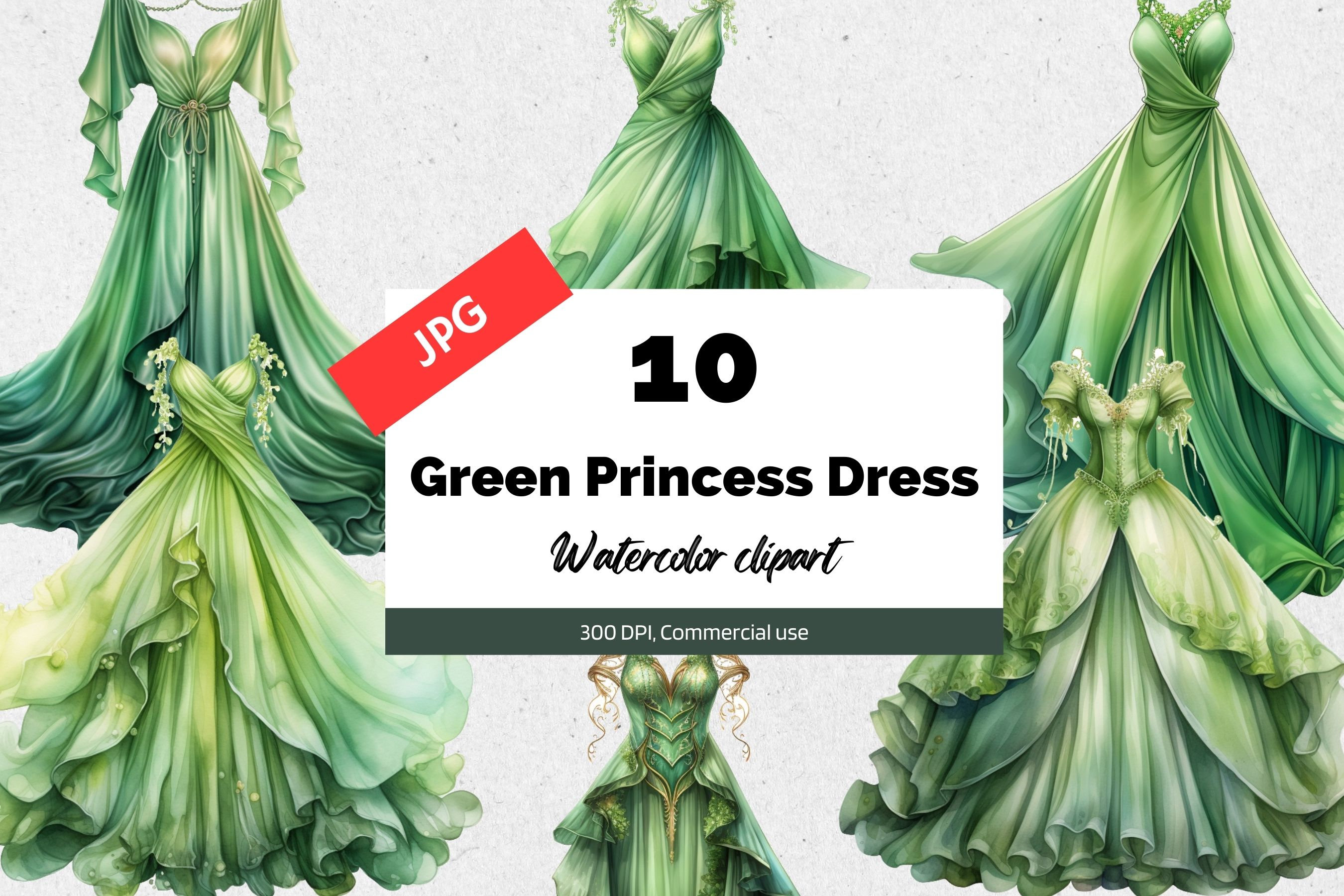 Green Princess Dress Clipart, 10 High Quality Jpgs, Commercial Use, Instant Download, Fantasy, Magical, Card Making, Birthday Party Girls - Etsy Green Princess Dress Clipart, 10 High Quality Jpgs, Commercial Use, Instant Download, Fantasy, Magical, Card Making, Birthday Party Girls - Etsy