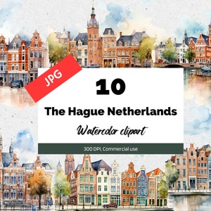 Imágenes prediseñadas de La Haya Países Bajos, 10 JPG de alta calidad, Uso comercial, Descarga instantánea, Viajes, vacaciones, vacaciones, turismo, turista, holandés
