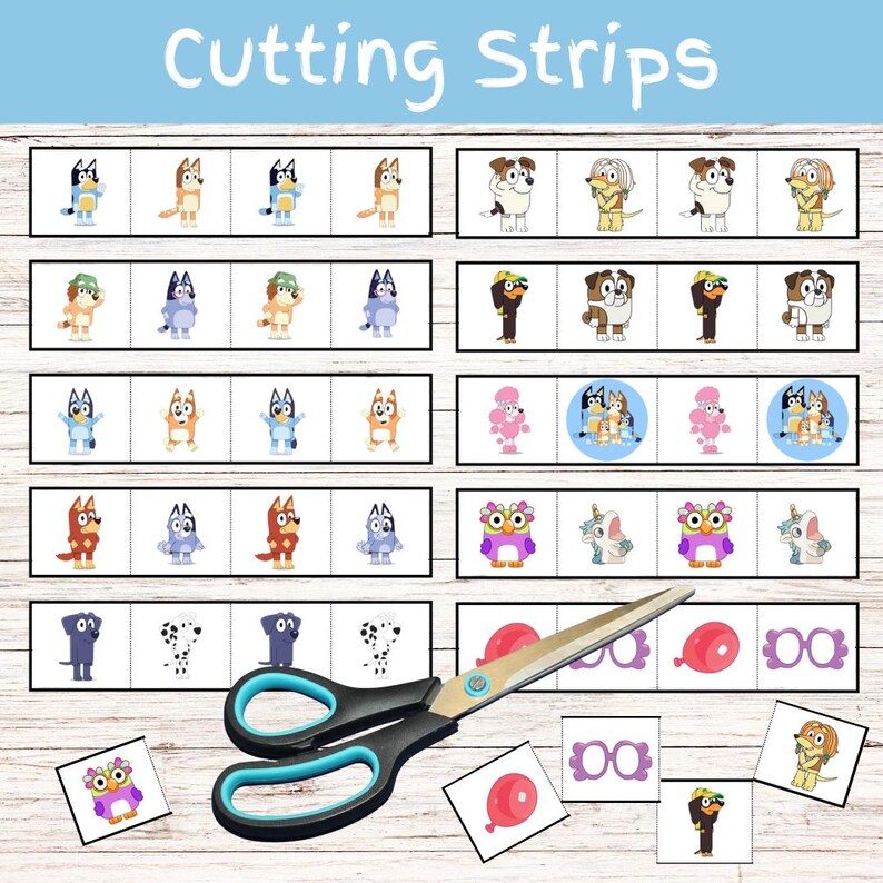 Scissor Skills Activities - Printable Fine Motor Activity - Cutting ...