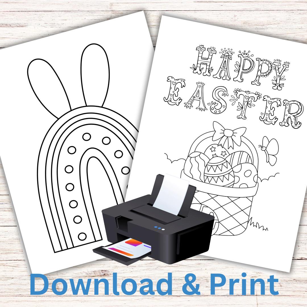 EASTER Coloring Pages for Kids | Toddlers & Preschoolers | Easy ...