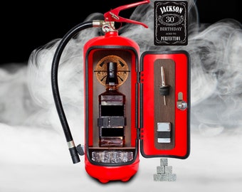 Extintor de incendios personalizado Mini Bar Bombero regalo regalo original para hombre él esposo único mejor papá chicos novio único