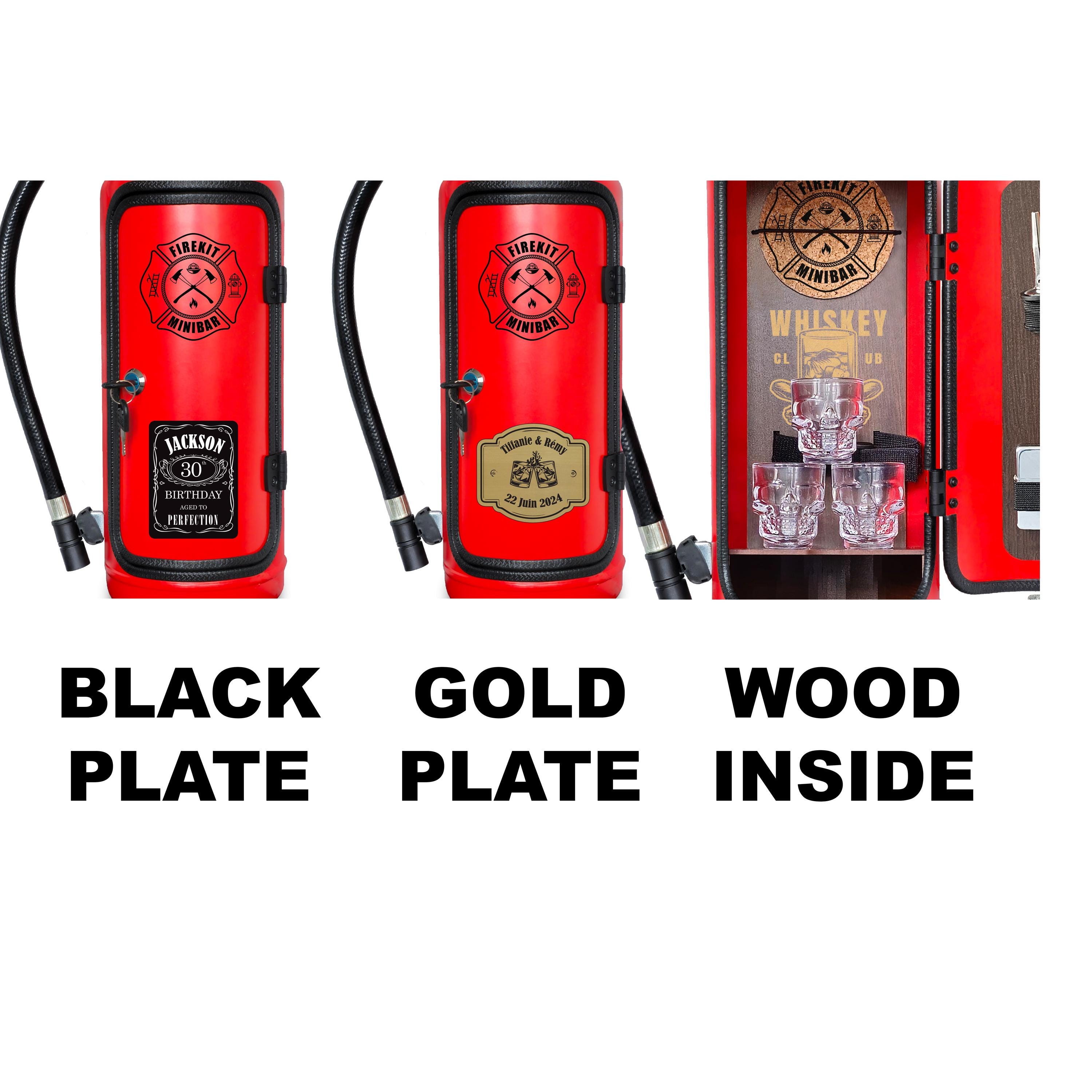 Personalized Fire Extinguisher Mini Bar Firefighter gift original present for man him husband unique best dad guys unique boyfriend