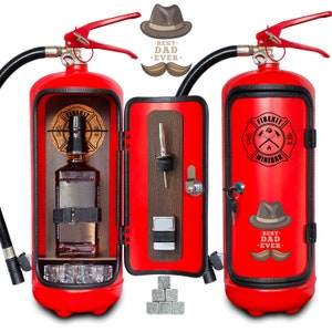 BEST DAD Fire Extinguisher Mini Bar original present gift for man him husband unique best dad guys unique boyfriend