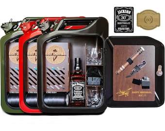 Personalized Jerry Can Mini Bar original present gift for man him husband unique best dad guys unique boyfriend engraving gas kanister