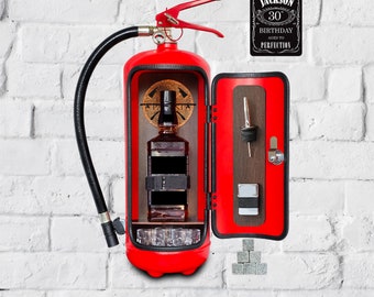 Extintor de incendios personalizado Mini Bar Bombero regalo regalo original para hombre él esposo único mejor papá chicos novio único