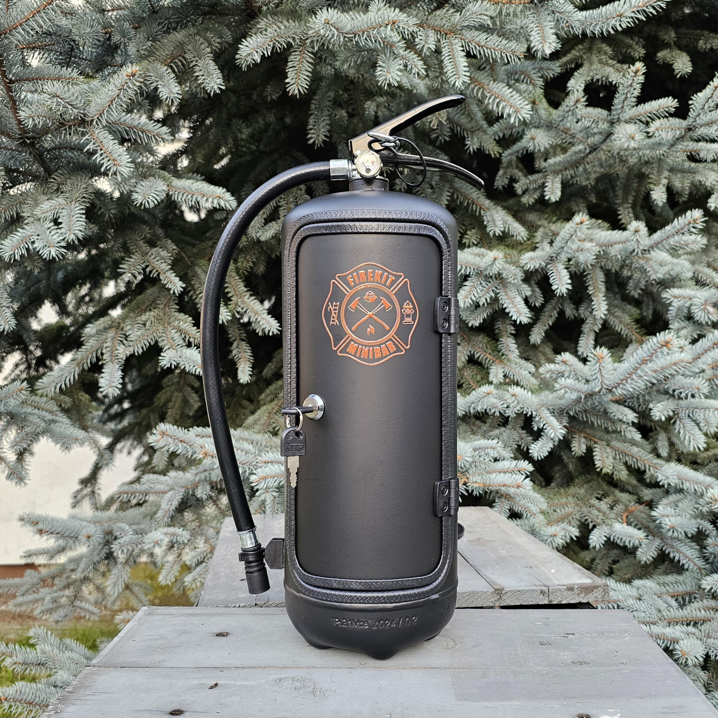 Personalized Fire Extinguisher Mini Bar Firefighter gift original present for man him husband unique best dad guys unique boyfriend